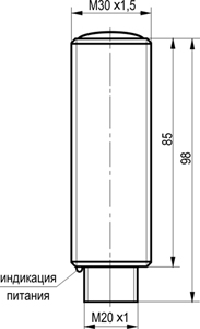 Габариты OY AC84A-2-100-PR18